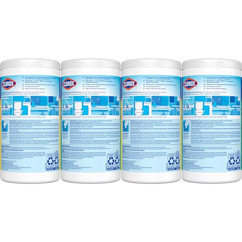 Clorox Disinfecting Wipes Variety Pack, Bleach-Free, Kills 99.9% of Germs and Viruses Including COVID-19, 75 Count, Pack of 4