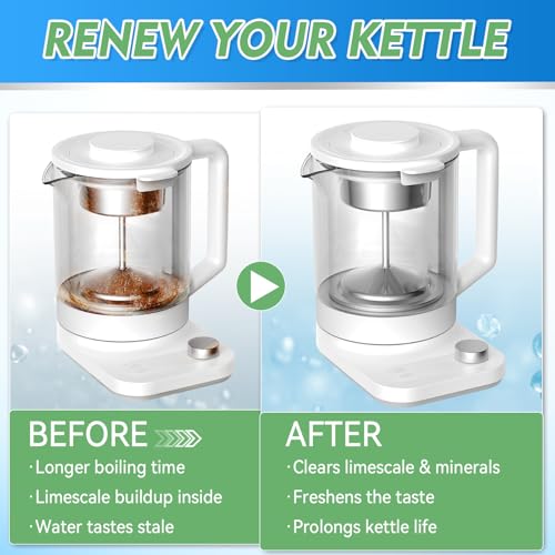 JOYAONE Kettle Descaler Tablet, Citric Acid for Cleaning Kettles, Coffee Machines, Shower Heads, 36 Pack Kettle Cleaner Tablets Remove Limescale & Mineral Buildup, Suitable for Hard Water Living Area