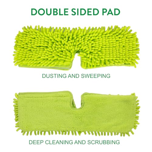 Pine-Sol Microfiber Chenille Mop Refill Compatible with Pine-Sol Dual-Sided Microfiber Mop, Replacement Head for Dry or Wet Use, Machine Washable Double Sided All Surface Cleaning