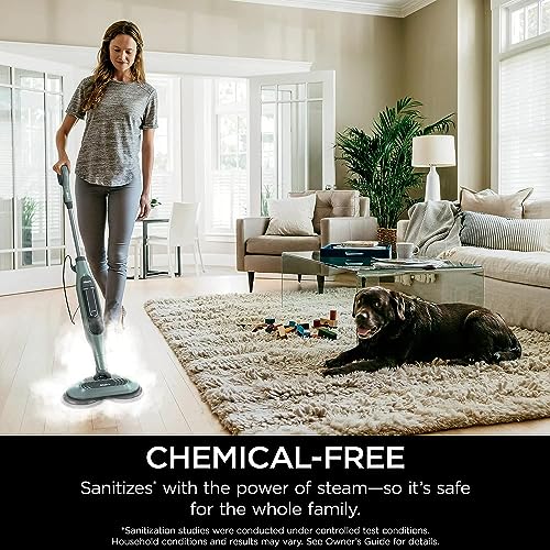 Shark S7000AMZ Steam & Scrub All-in-One Scrubbing and Sanitizing Hard Floor Steam Mop, Pure Water (Renewed)