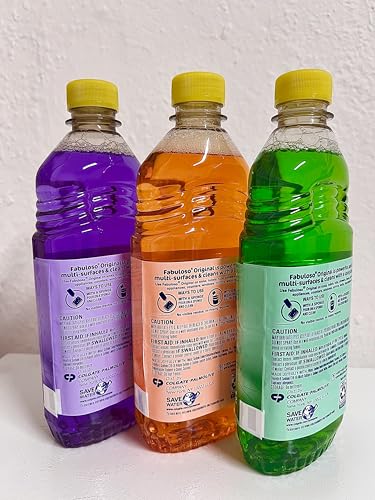 Fabuloso Multi-Purpose Cleaner Liquid 16.9 fl oz Bottles Assorted Scents Variety Bundle of 3 Bottles