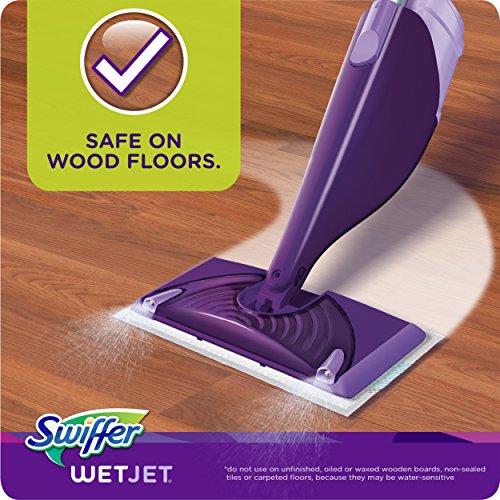 Swiffer WetJet Hardwood Floor Cleaner, Spray Mop Pad Refill, Multi Surface, 12 Count (Packaging May Vary)
