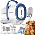oneisall Dog Grooming Vacuum, Pet Grooming Vacuum with Clipper Nail Grinder, 1.5L Dust Cup Dog deshedding Brush with 7 Tools for Shedding Pet Hair, Home Cleaning(Blue)
