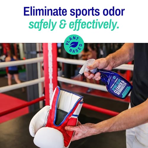 Vapor Fresh Sports Cleaner and Deodorizer - For Boxing Gloves, Sports Pads, Helmets, Gym Bags, Gym Equipment and More - Naturally Powered By Plants, 16 Fl Oz (3-Pack)