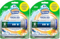 Scrubbing Bubbles Fresh Gel Toilet Bowl Cleaning Stamps, Helps Keep Toilet Clean and Helps Prevent Limescale & Rings, Citrus Scent, 1 Dispenser with 6 Fresh Gel Stamps (Pack of 2)