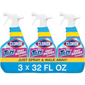 Clorox Plus Tilex Daily Shower Cleaner, Bleach-Free Bathroom Cleaner Spray, Safe for Most Tubs and Countertops, 32 fl. oz. Spray Bottle, Pack of 3