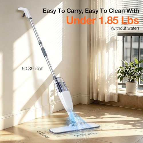 Spray Mop for Floor Cleaning with Washable Pads & Refillable Tank