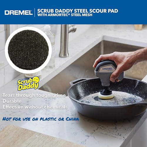 Dremel Versa 5-Pack Scrub Daddy Cleaning Sponge Pads, Variety Pack for Multi-Surface Cleaning, for use in Kitchen, Household and Bathroom - Compatible with Versa Power Scrubber Tool, PC360-5