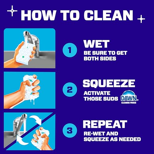 Mr. Clean Magic Eraser Foaming Sponge, All Purpose Cleaner, Dawn Cleaning Power, Wall, Sneaker, Oven Cleaner, Kitchen, Bathroom, Shower Cleaning Supplies, Scrubber, Ultra Foamy, 7ct