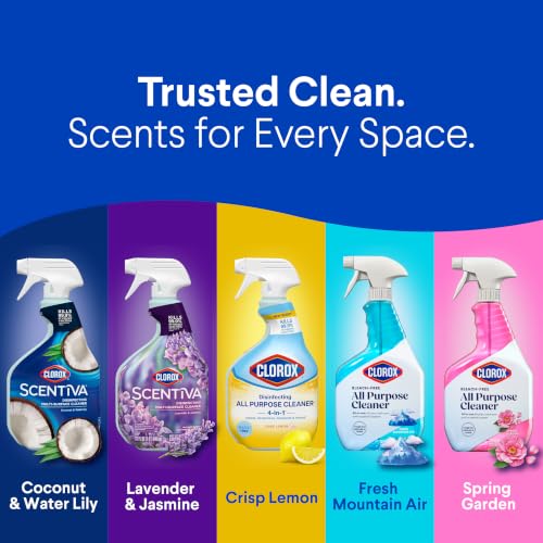 Clorox Disinfecting All-Purpose Cleaner 32 Oz and Bathroom Cleaner, Household Essentials, 30 Oz, Pack of 3