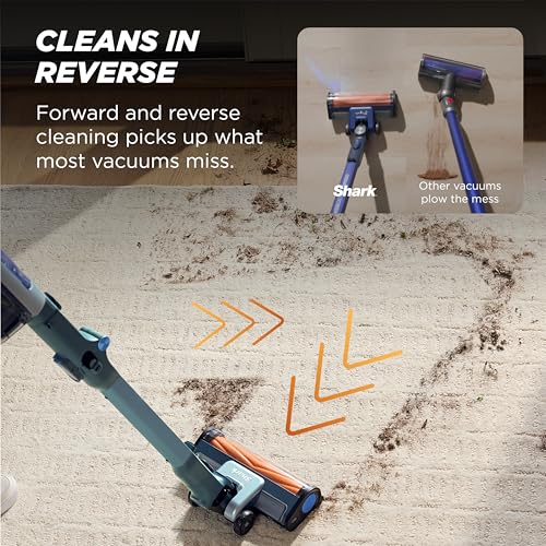 Shark PowerDetect Speed Plus Clean & Empty | Cordless Stick Vacuum Cleaner with Auto-Empty | Lightweight | Exclusive Pet Hair Accessories | Carpet, Hard Floors | 60-Min Runtime | Frosted Sage | IA3243