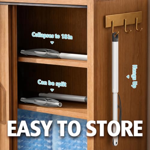 30 Count Heavy Duty Duster Refills with 3 ft Extendable Handle Starter Kit, Compatible with Swiffer Disposable Microfiber Feather Dusters for Cleaning Home