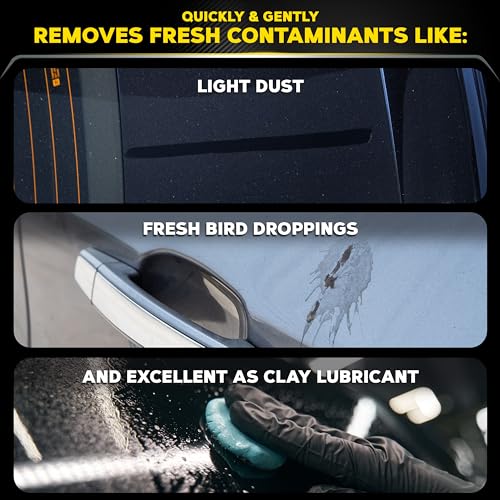Meguiar's Quik Detailer, Mist & Wipe Car Detailing Spray, Clear Light Contaminants and Boost Shine with a Quick Detailer Spray that Keeps Paint and Wax Looking Like New, 32 oz