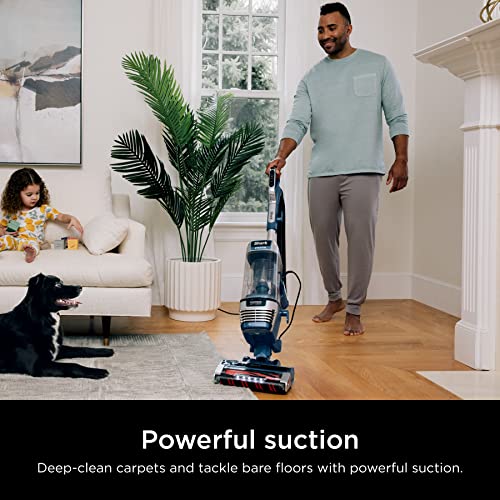 Shark AZ3002 Stratos Upright Vacuum with DuoClean PowerFins, HairPro, Powered Lift-Away, Self-Cleaning Brushroll, & Odor Neutralizer Technology, Navy (Renewed)