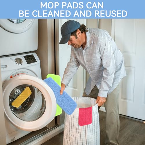 8 Pack Spray Mop Refills Compatible for Libman Freedom Spray Mop, Reusable & Washable 16in Microfiber Floor Cleaning Mop Pads for Spray Mop