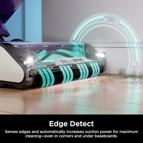 SHARK POWERDETECT Upright Vacuum Cleaner with DuoClean Technology, Odor Neutralizer Technology, Powered Lift-Away, Self Cleaning Brushroll, Anti-Allergen Complete Seal (Renewed) (Eggplant)
