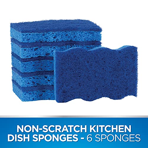 Dawn Non-Scratch Scrubber Sponges, Blue (Pack of 6)