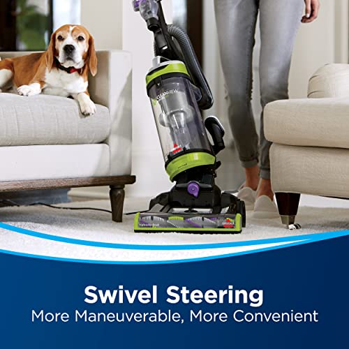 Bissell CleanView Swivel Pet Upright Vacuum, Swivel Steering for Maneuverability, Triple Action Brush Roll for Pet Hair, Large Capacity Dirt Tank & Scatter-Free Tech, 2252