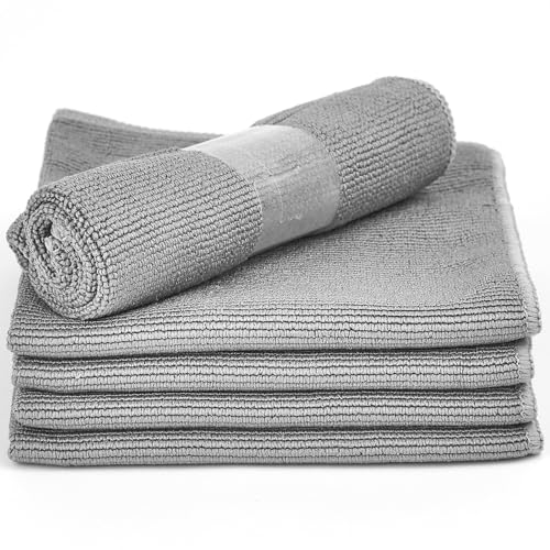 Hudson Hi-Fi Anti Static Microfiber Record Cleaning Cloth - 5 pk - The Audiophiles Anti-Scratch Lint & Dust Magnets - 7X Capillary Absorption LP & Record Cover Cleaner Protector Cleaning Cloths