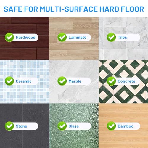 IOPRETTY Spray Mops for Floor Cleaning - Wet Dry Mops with 2 Washable + 2 Disposable Pads for Swiffer Powermop - Refillable Bottle for Hardwood Tile Home Kitchen - Absorbs Pet Hair Dust Stains