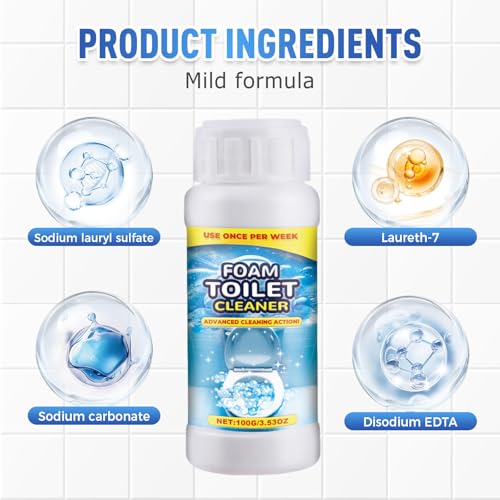 Auiepet Foam Toilet Cleaner, 2026 Upgraded Powerful Toilet Bowl Cleaner, Advanced Bathroom Cleaner for Home, Powerful Instant Bowl Cleaners for Toilets Squatting Pans (1)