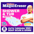 Mr. Clean Magic Eraser Sponge, Bathroom, Shower, Tub Cleaner, Soap Scum Remover, Bathroom Cleaning Supplies, Dawn Cleaning Power with Lemon Scent, Shower & Tub, 8ct
