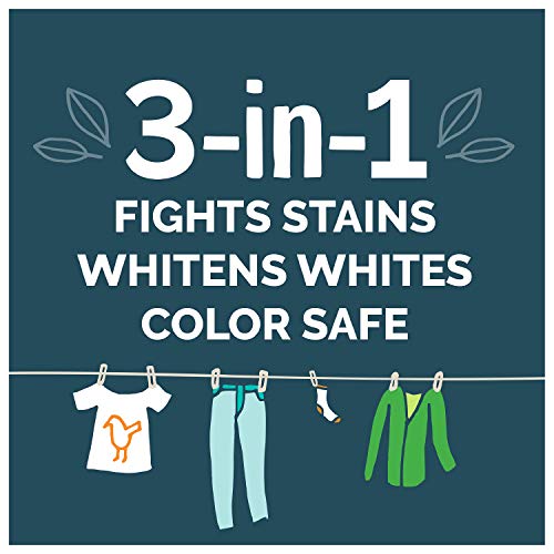 Seventh Generation Non-Chlorine Bleach, 3-in-1 Benefits Fights Stains, Free & Clear, 64 Fl Oz