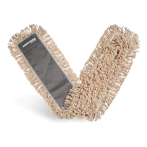 Coastwide Professional Cut-End Dust Mop Head, Cotton, 48" x 5", White