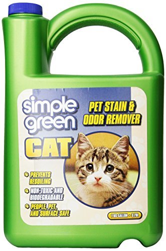 Cat Stain & Odor Remover - Enzyme cleaner for cat urine, feces, blood, vomit (1 gallon refill)