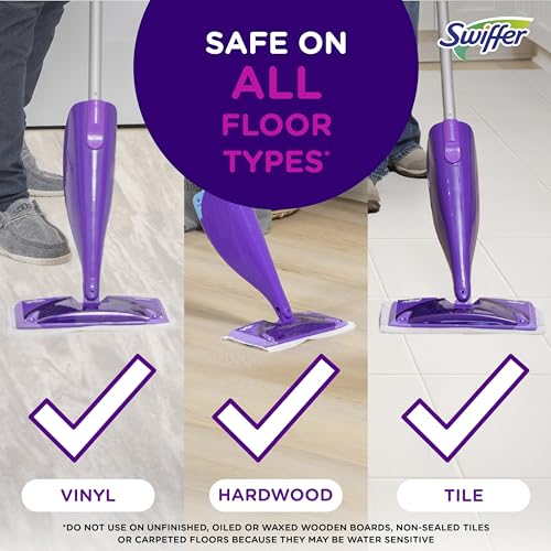 Procter & Gamble 49886 Wetjet Mop Starter Kit With 10 Pads And 1 Cleaner, 11.3 X 5.4 Head, Silver Handle