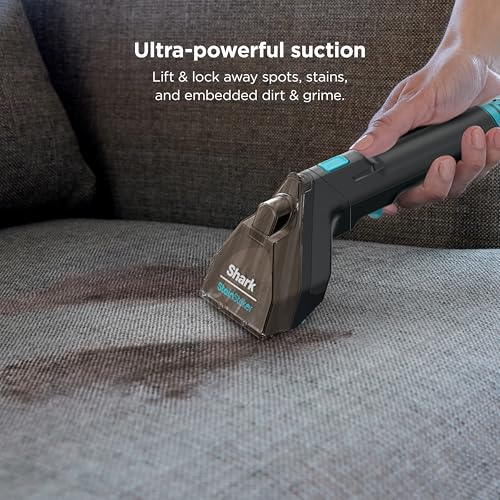 Shark StainStriker | Portable Carpet, Upholstery & Area Rug Cleaner | 2 Tools | Self-Cleaning | Powerful Stain & Odor Remover | Deep Clean & OXY Solutions | Charcoal | PX221BRN