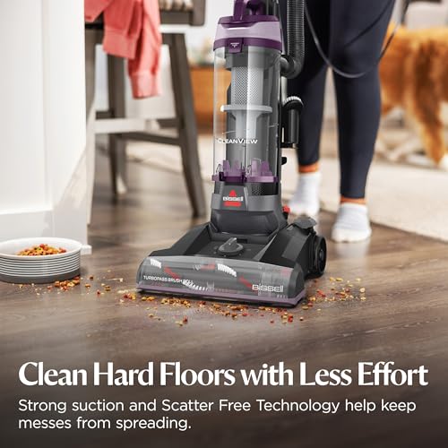 Bissell CleanView Upright Vacuum with Pet Hair Brush Roll, Powerful Suction, Pet Hair Tools, Large Dirt Container, 4438