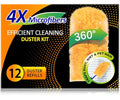 Heavy Duty Multi Surface 360°Heavy Duty 12 Duster Refills & 1 Handle, Compatible with Swiffer Dusters，Disposable Dusters for Cleaning