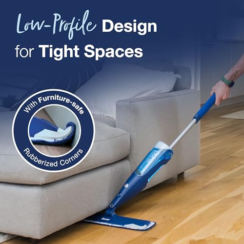 Bona Hardwood Floor Premium Spray Mop - Includes Wood Floor Cleaning Concentrate and Machine Washable Microfiber Cleaning Pad - Dual Zone Cleaning Design for Faster Cleanup