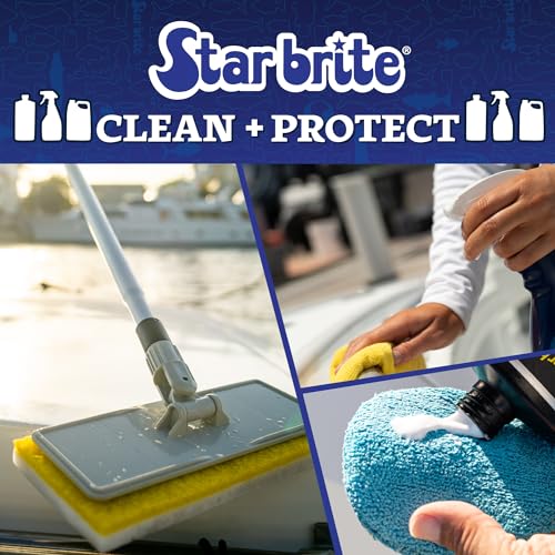 STAR BRITE Heavy Duty Boat Bottom Cleaner - Removes Deposits & Stains, For Fiberglass, Wood, Iron, Painted Surfaces, 32oz Spray (092232P)