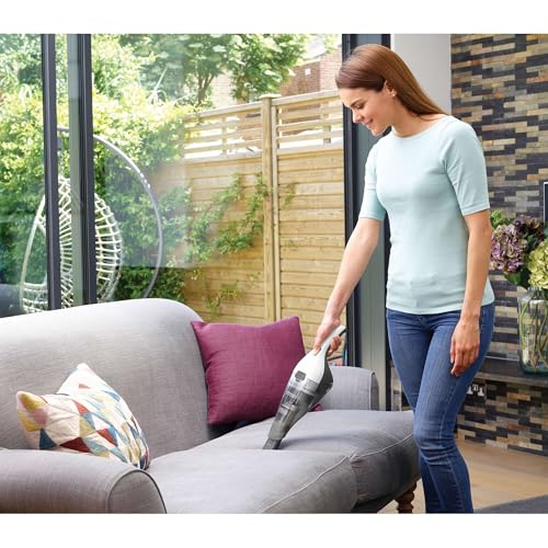 BLACK+DECKER dustbuster Cordless Handheld Vacuum, Portable Car Vacuum Cordless Rechargeable, Wall Mount, Strong Suction QuickClean (HNVC215B10)