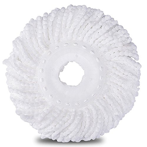 3 Pack Mop Head Replacement Spin Mop Replacement Head Microfiber Spin Mop Refills Easy Cleaning Round Shape Standard Size