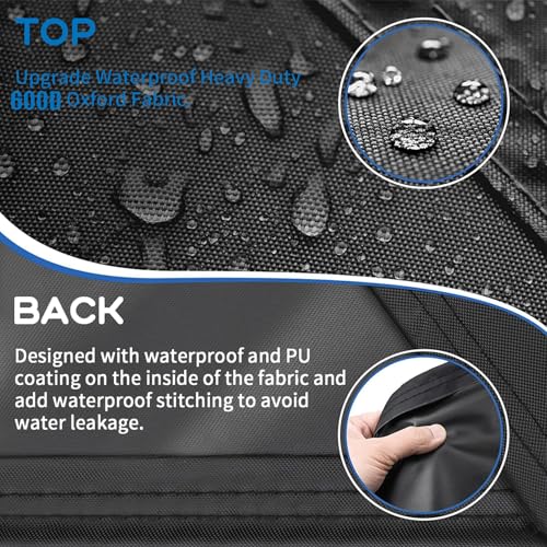 SIRUITON Household Upright vacuum cleaner Storage Bag, Upright vacuum cleaner Protective Cover, dustproof and waterproof,black（ Only Bag）