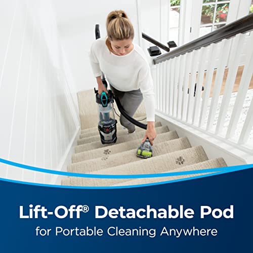 Bissell MultiClean Allergen Lift-Off Pet Vacuum with HEPA Sealed System, Detachable Canister for Stairs & Upholstery, LED Headlights, Tangle-Free Brush Roll, 2998