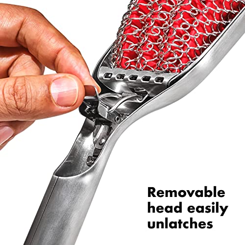 OXO Outdoor Coiled Grill Brush with Replaceable Head