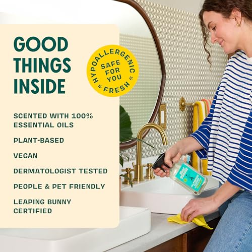 Aunt Fannie's All Purpose Household Cleaner, Multi-surface Spray, Powered by Vinegar for Kitchen, Bath, Windows and Countertops, Lemon Scent (Refill)