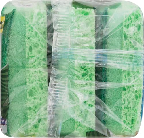 Dawn Power Clean Wedge-Shaped Scrubber Sponges, Pack of 3, Green