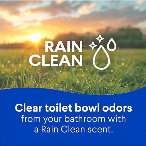 Clorox Toilet Bowl Cleaner with Bleach, Rain Clean Scent, Kills 99.9% of Germs, Removes Toilet Rings and Mold Stains, 24 fl oz, Pack of 12