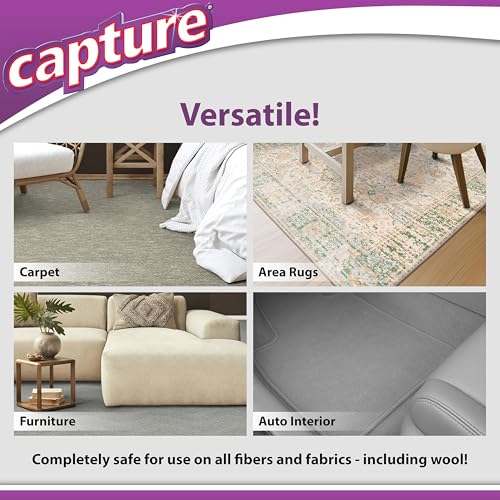 Capture Carpet & Rug Dry Cleaner: Carpet Deodorizer & Freshener Powder - Pet Odor Eliminator - Spot & Stain Remover - Fresh Natural Scent - Carpet Cleaner Powder - Dry Rug Powder Cleaner (4 lb)