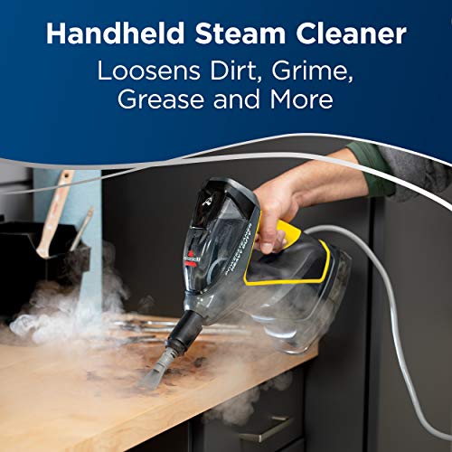 BISSELL PowerSteamer Heavy Duty 3-in-1 Steam Mop and Handheld SteamShot for Indoor & Outdoor, use for Garage, Workshop, Auto, Boat, Recreational Vehicles, Windows,Outdoor Furniture and Decks, 2685A