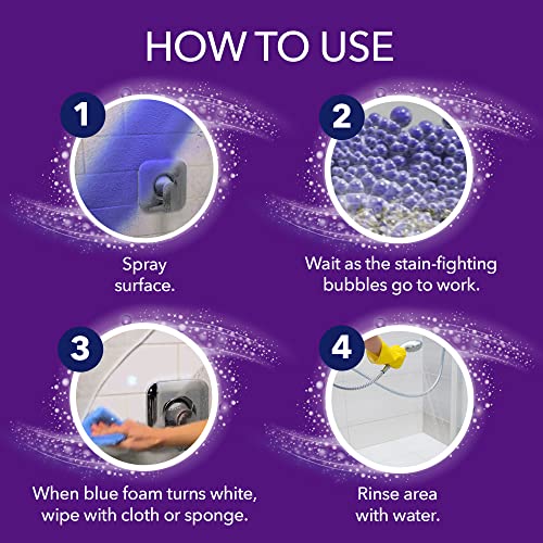 Kaboom Foam-Tastic Foaming Bathroom Cleaner, Fresh Scent, Spray Can, Eliminates Soap Scum, Grime and Stains,, 19 Oz (Pack of 8)