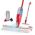Vileda Promist Max Spray Mop - 360 Degree Swivel, Red, Cotton Head, Multiple Surfaces