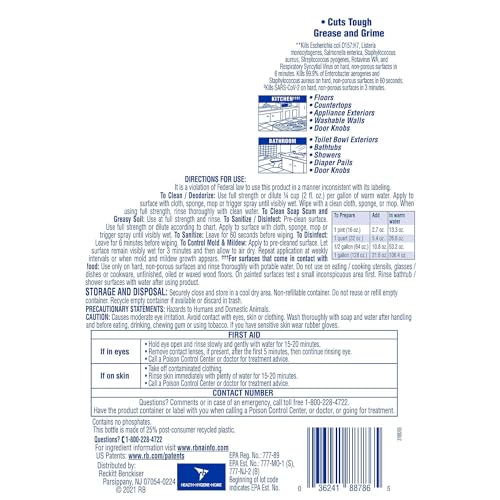 Lysol Multi-Surface Cleaner, Sanitizing and Disinfecting Pour, to Clean and Deodorize, Lavender and Orchard Essence, 144oz (Pack of 1)