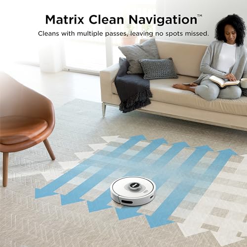 Shark Matrix Clean | Robot Vacuum Cleaner with Powerful Suction for Pet Hair, Rugs, Carpets & Hard Floors | Self-Empty Base | 60-Day Capacity | Voice Control | LiDAR Navigation | Cool Grey | AV2511AE