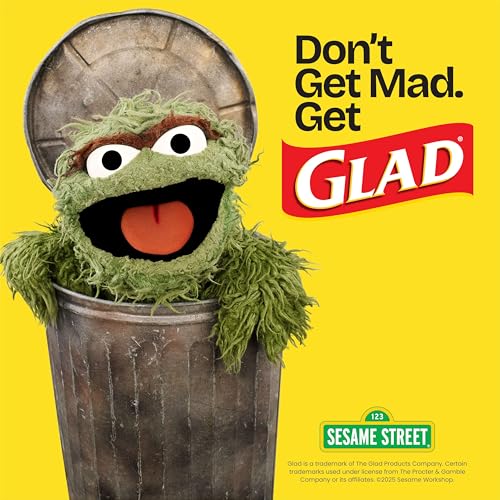 Glad ForceFlex Tall Kitchen Trash Bags, 13 Gallon, Pine-Sol Original, 40 Count (Package May Vary)